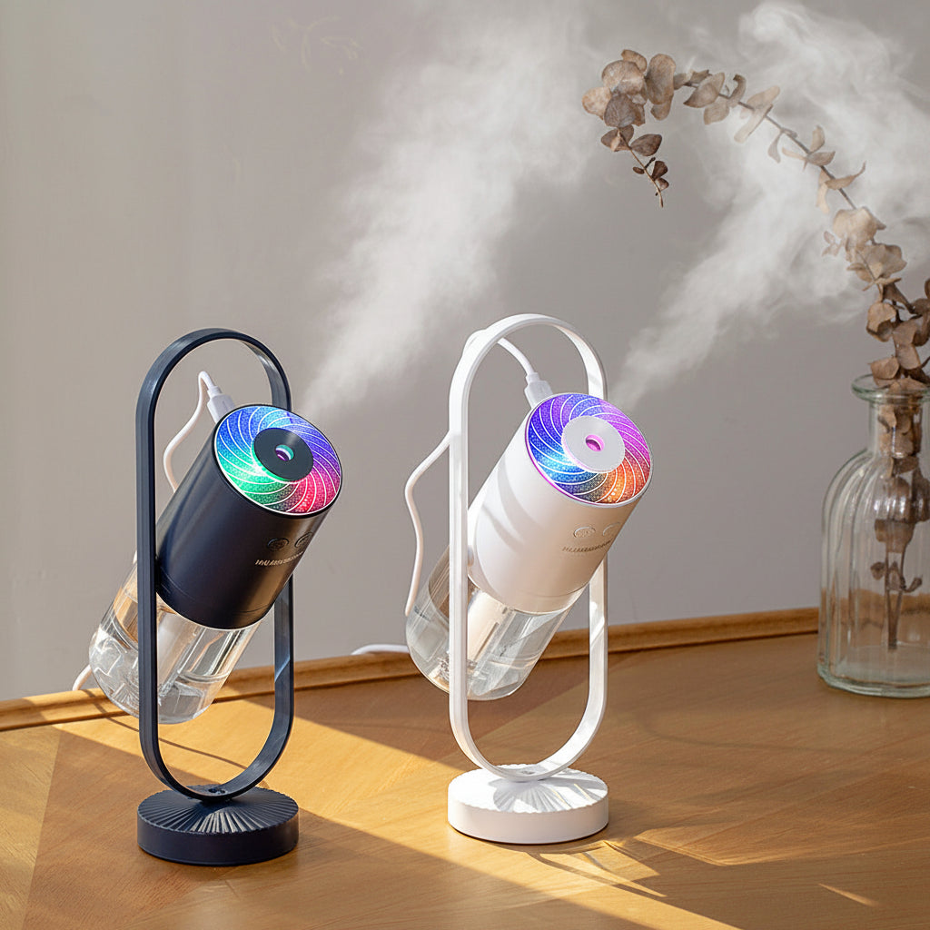 Magic Shadow USB air humidifier with projection night light